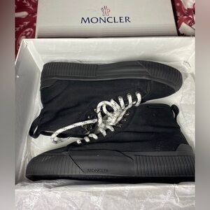 Like new 100% Authentic Moncler Men Shoes Achard Black EU Size 43